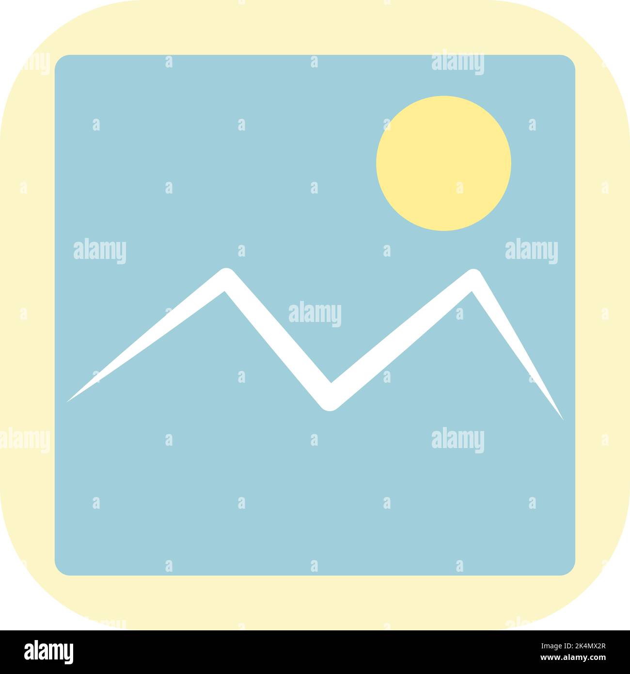 Galerie-App, Illustration, Vektor auf weißem Hintergrund. Stock Vektor