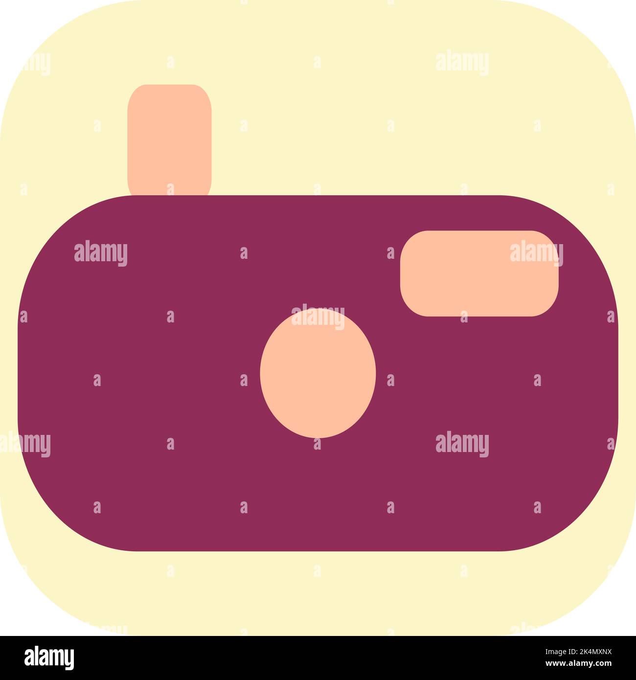 Fotos App, Illustration, Vektor auf weißem Hintergrund. Stock Vektor