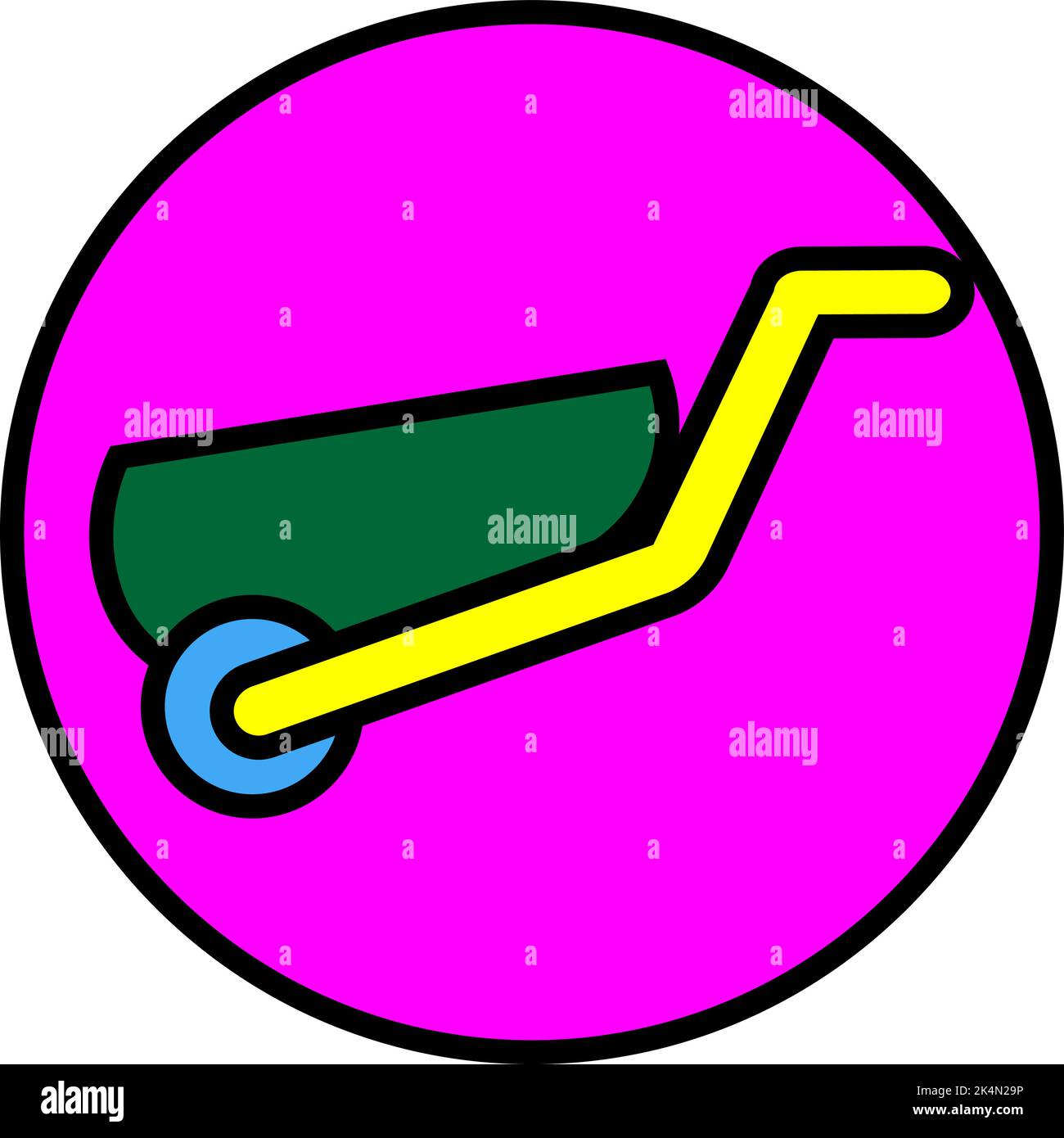 Blumenkorb, Illustration, Vektor auf weißem Hintergrund. Stock Vektor