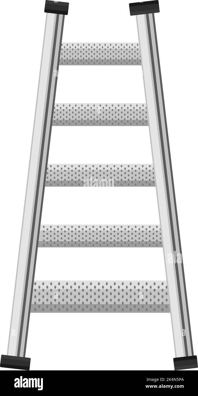 Metallische Leitern, Illustration, Vektor auf weißem Hintergrund. Stock Vektor Metallische Leitern, Illustration, Vektor auf weißem Hintergrund. Stock Vektor