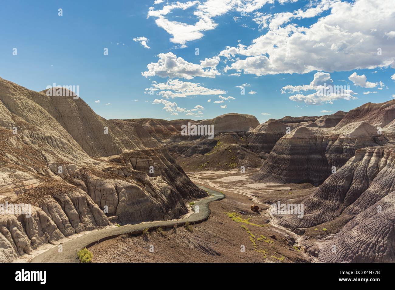 Berge in der Painted Desert, Petrified Forest National Park Stockfoto
