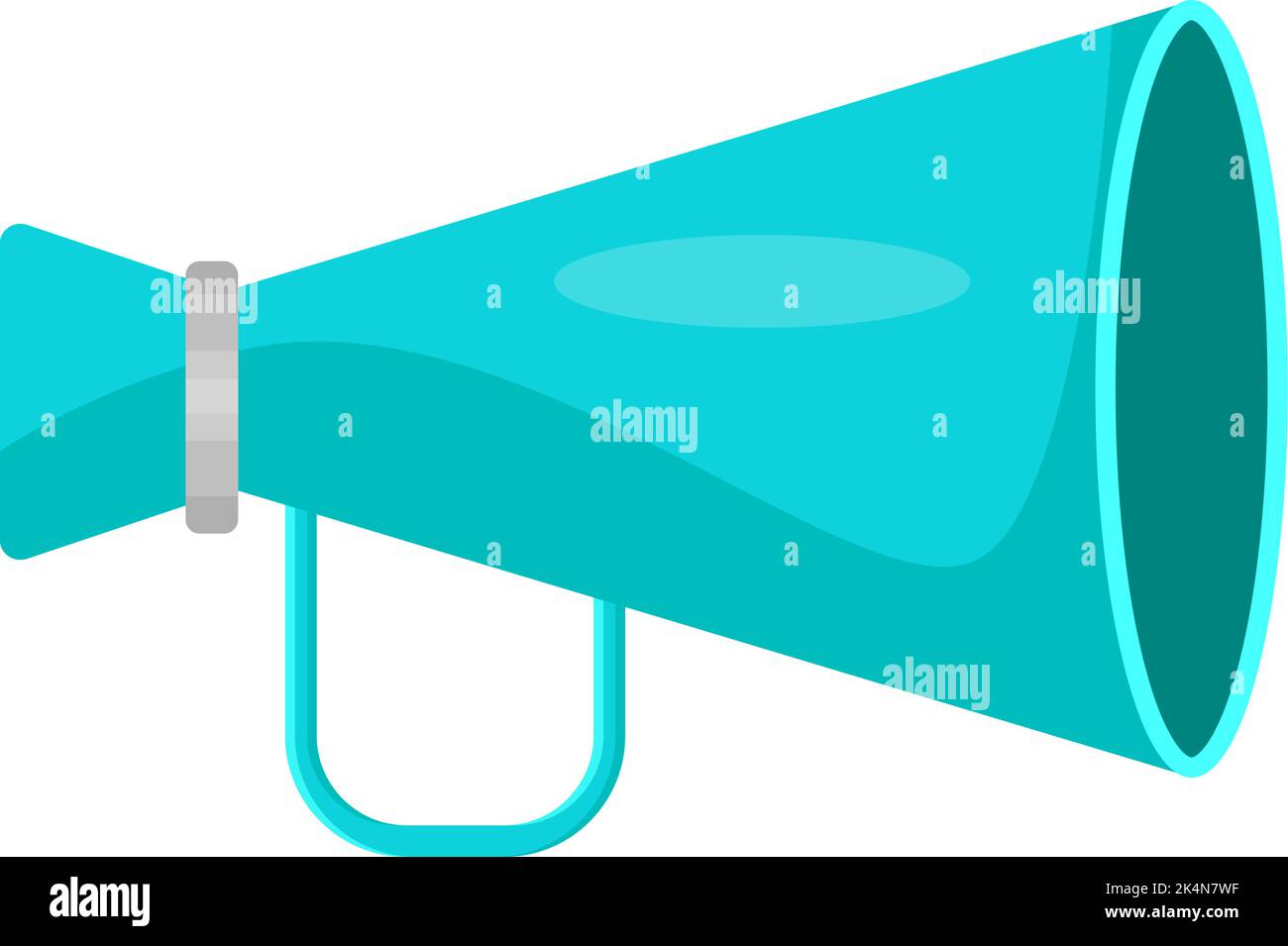 Blauer Lautsprecher, Illustration, Vektor auf weißem Hintergrund. Stock Vektor