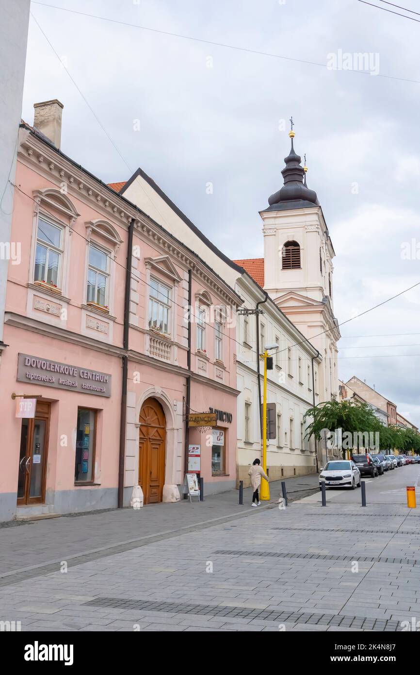 Kirche der Heiligen Dreifaltigkeit in Trnava, Slowakei. Stockfoto
