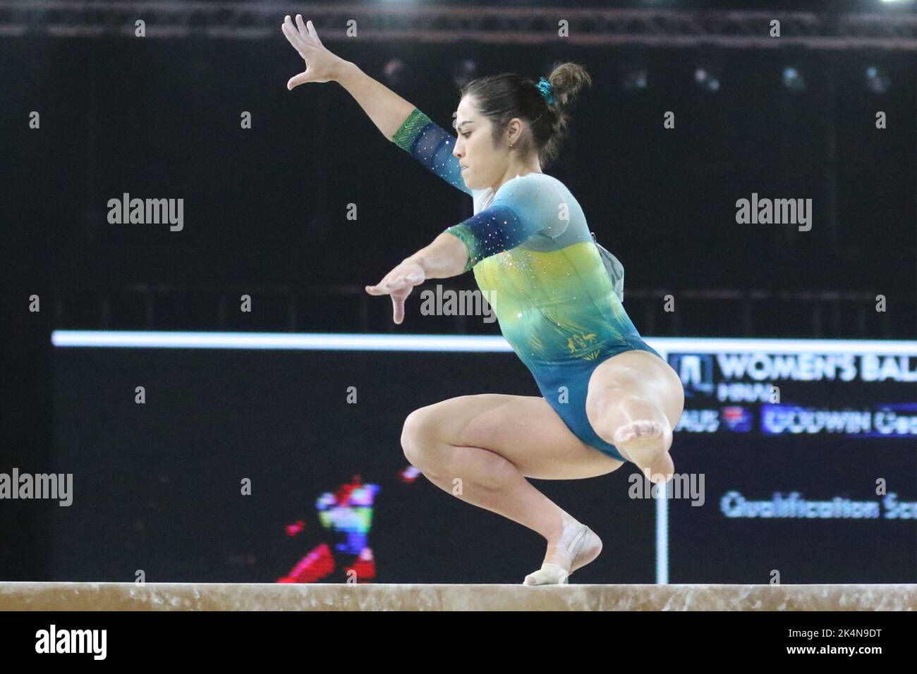 Georgia GODWIN aus Australien gewinnt Silber im Women's Balance Beam - Final bei den Commonwealth Games 2022 in der Arena, Birmingham. Stockfoto