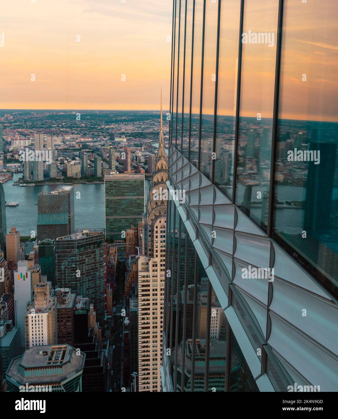 Blick auf den Wolkenkratzer der Skyline von New York Stockfoto