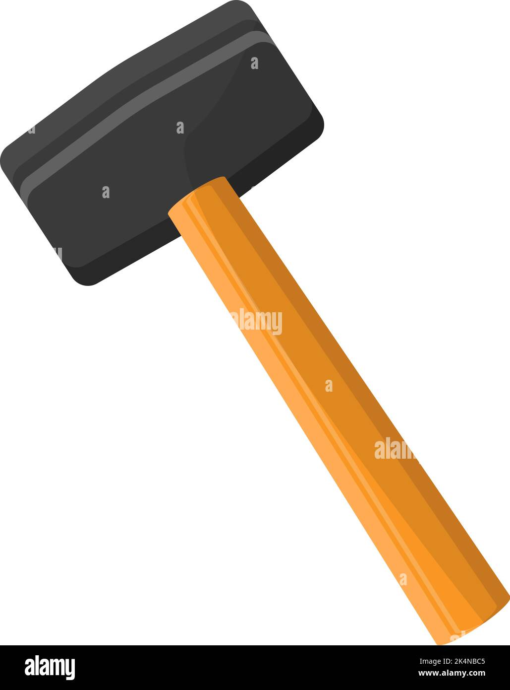 Gummihammer, Illustration, Vektor auf weißem Hintergrund. Stock Vektor