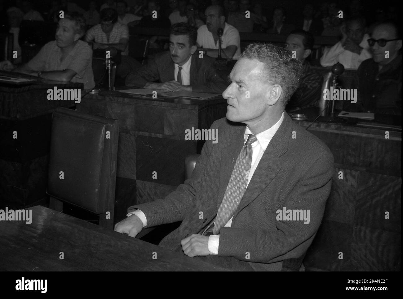 Anthony Asquith, britischer Regisseur, beim Mar del Plata International Film Festival, März 1960 Stockfoto