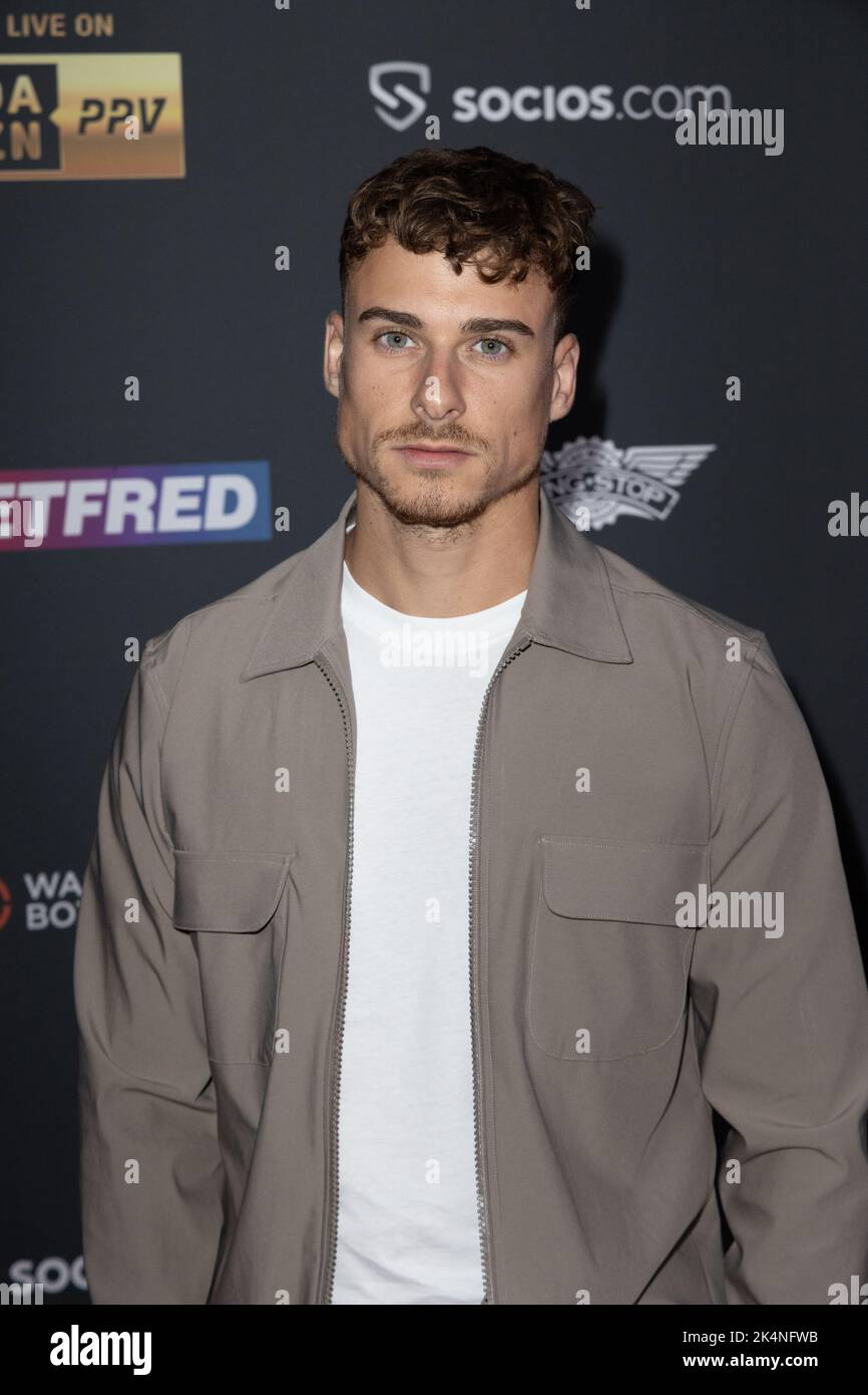 London, Großbritannien. 03. Oktober 2022. Kori Sampson nimmt an der Chris Eubank Jr vs Conor Benn Matchroom und Wasserman Fight Week Launch Party in Outernet, London, Teil. Kredit: SOPA Images Limited/Alamy Live Nachrichten Stockfoto