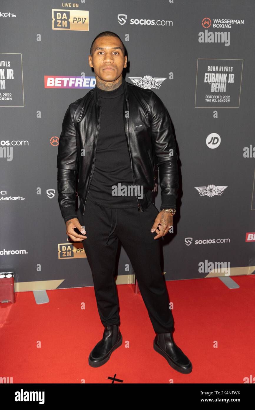 London, Großbritannien. 03. Oktober 2022. Conor Benn nimmt an der Chris Eubank Jr gegen Conor Benn Matchroom und der Wasserman Fight Week Launch Party in Outernet, London, Teil. Kredit: SOPA Images Limited/Alamy Live Nachrichten Stockfoto