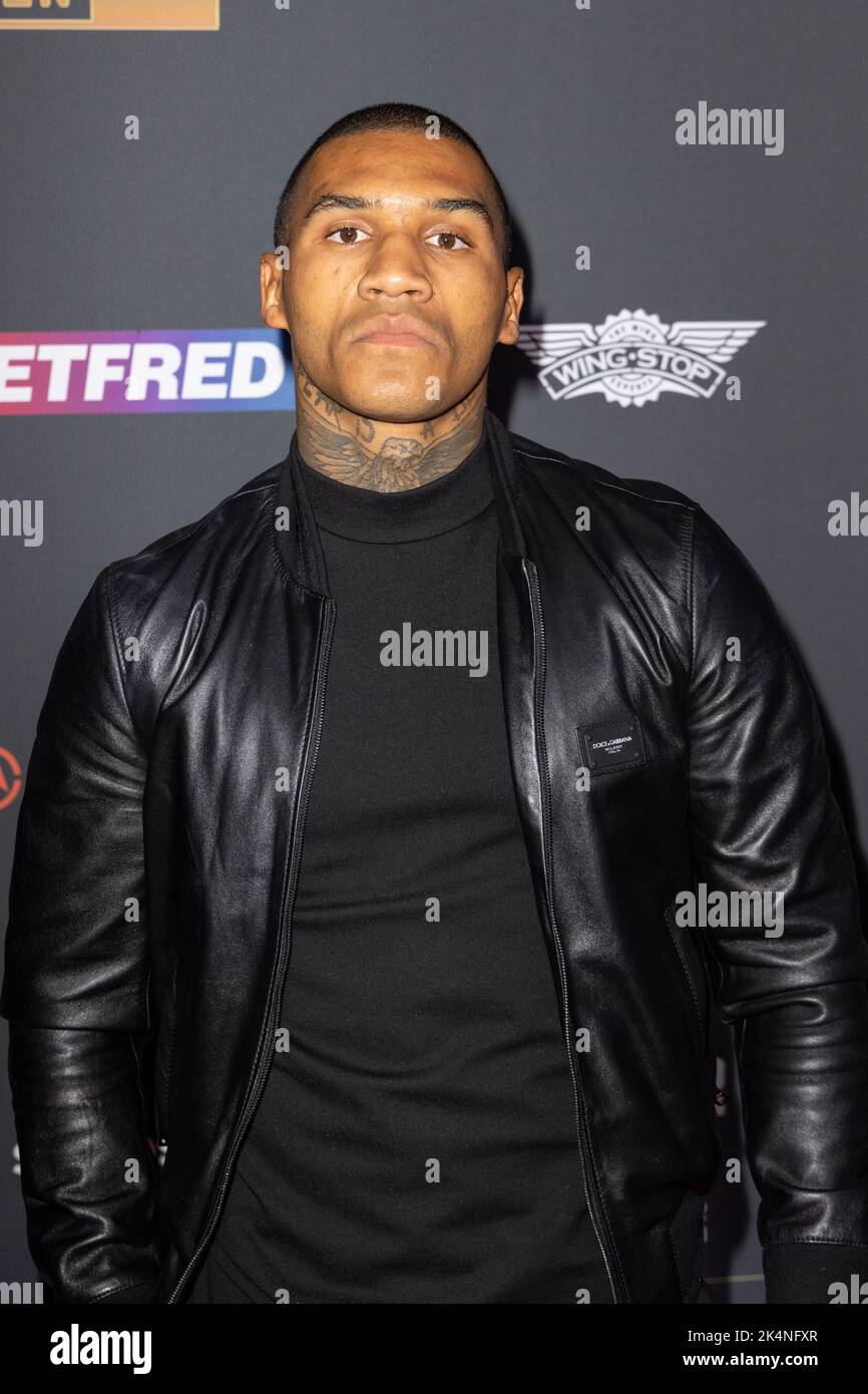 London, Großbritannien. 03. Oktober 2022. Conor Benn nimmt an der Chris Eubank Jr gegen Conor Benn Matchroom und der Wasserman Fight Week Launch Party in Outernet, London, Teil. Kredit: SOPA Images Limited/Alamy Live Nachrichten Stockfoto