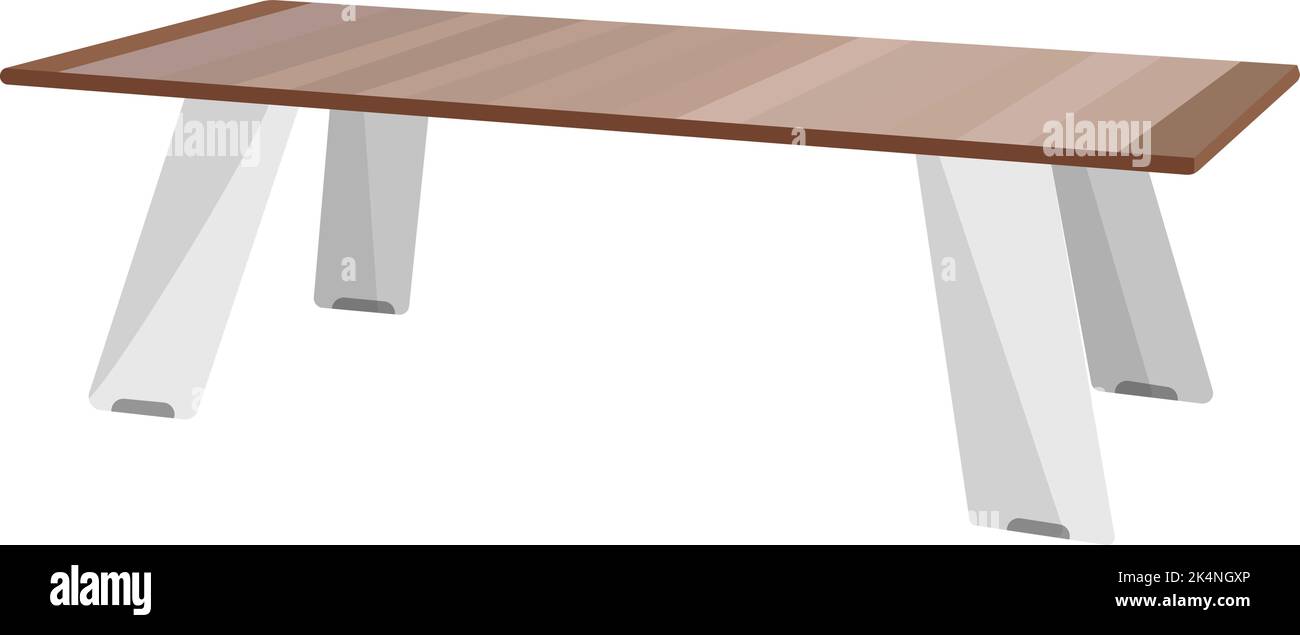 Außentisch, Illustration, Vektor auf weißem Hintergrund. Stock Vektor