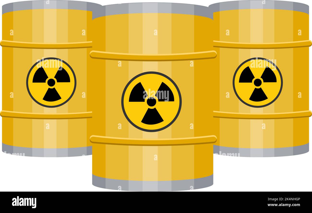 Säurefässer, Illustration, Vektor auf weißem Hintergrund. Stock Vektor