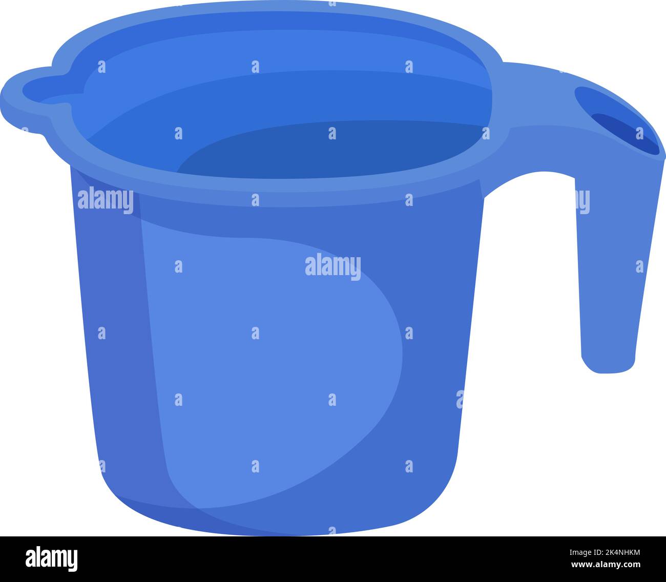 Badetasse, Illustration, Vektor auf weißem Hintergrund. Stock Vektor