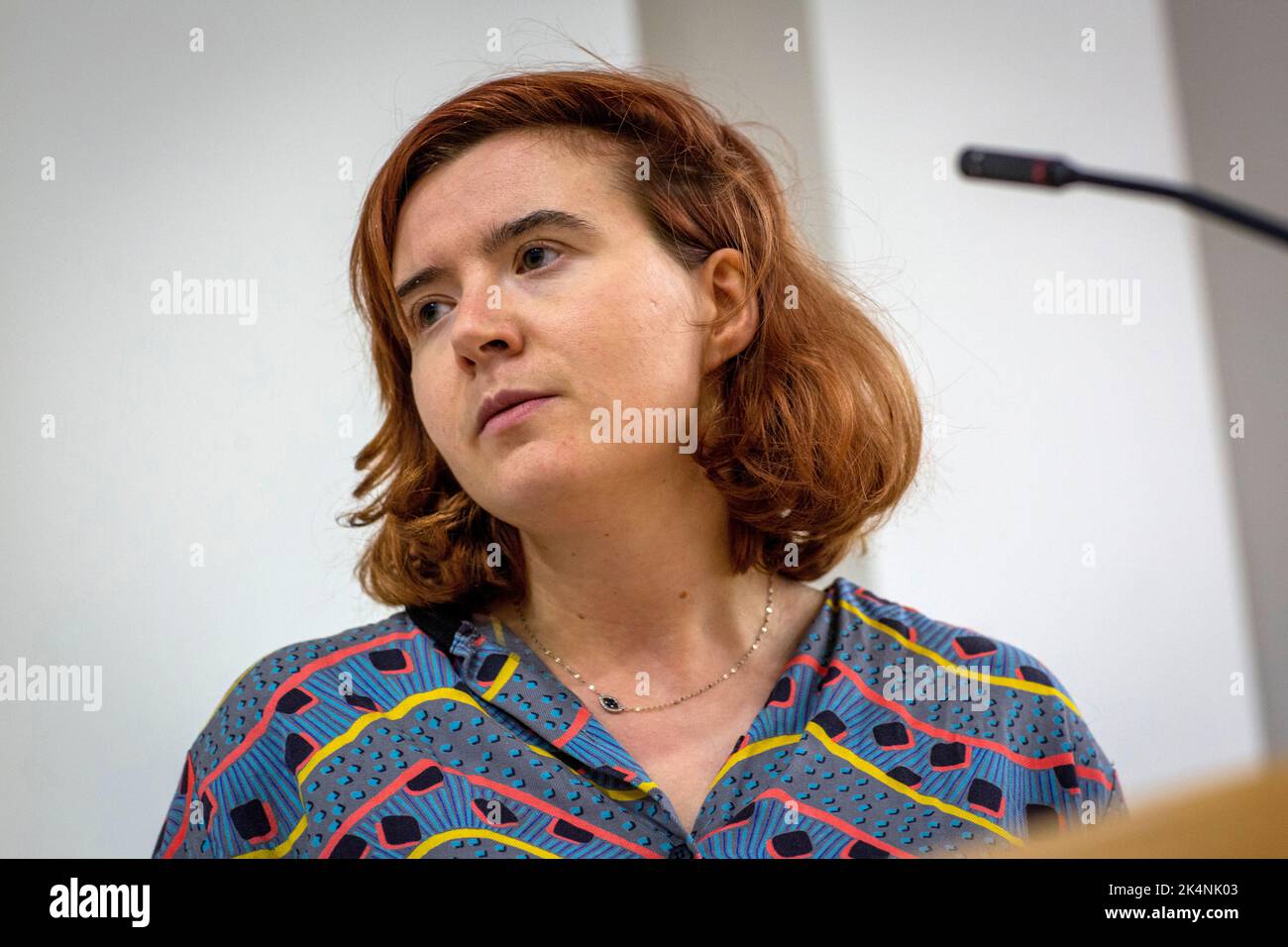 London, Großbritannien. September 29 2022 .Beth Williams spricht auf der öffentlichen Sitzung von Lewisham Bildungsarbeiter brauchen eine Gehaltserhöhung in der Forest Hill Methodist Church, London Stockfoto