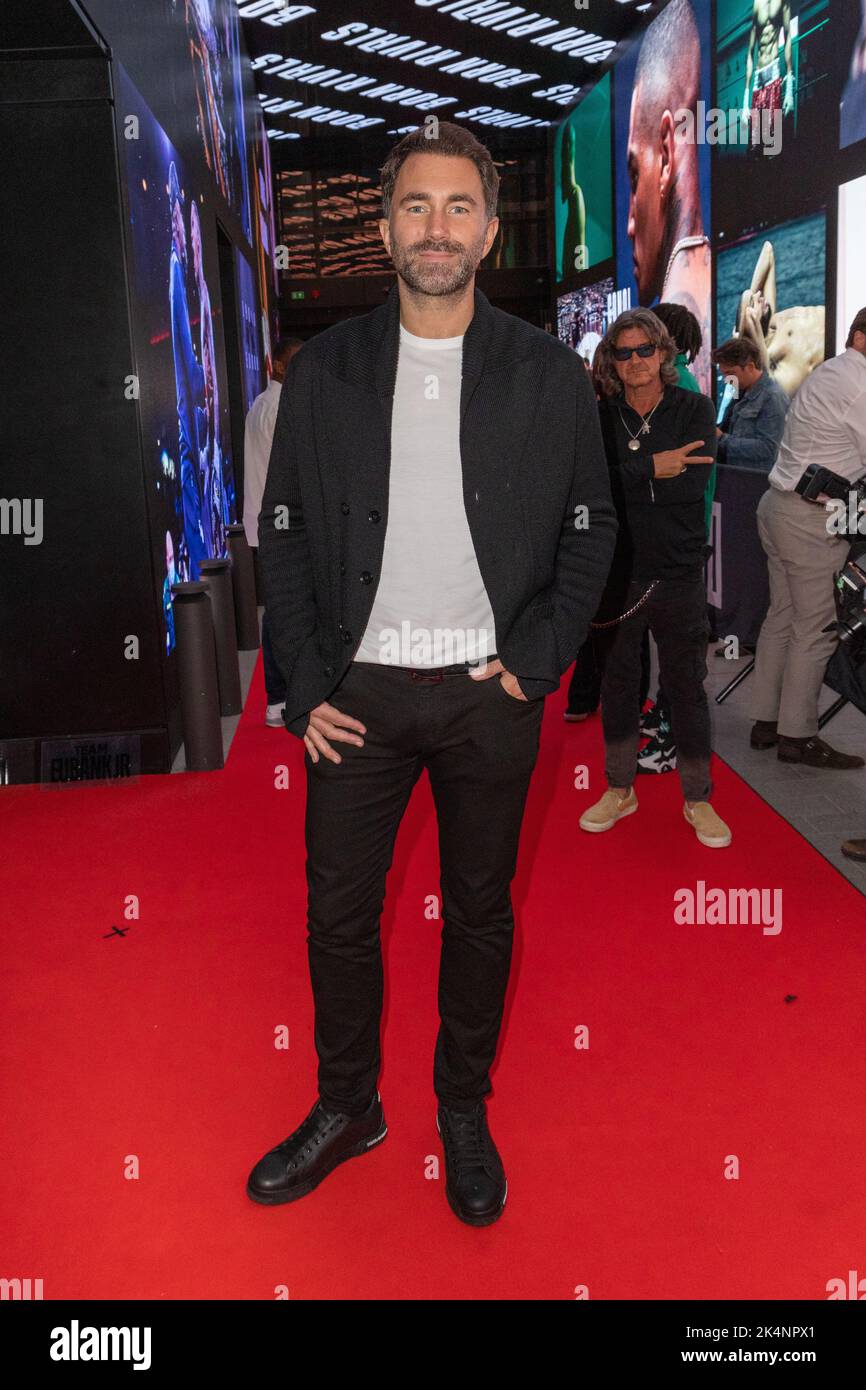 London, Großbritannien. 03. Oktober 2022. Eddie Hearn nimmt an der Chris Eubank Jr gegen Conor Benn Matchroom und der Wasserman Fight Week Launch Party in Outernet, London, Teil. Kredit: SOPA Images Limited/Alamy Live Nachrichten Stockfoto