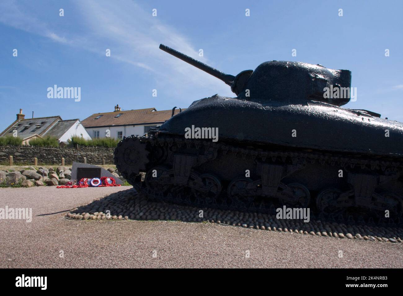 Slapton Sands Memorial zur Ausübung der Tiger Tragedy 1944 Stockfoto