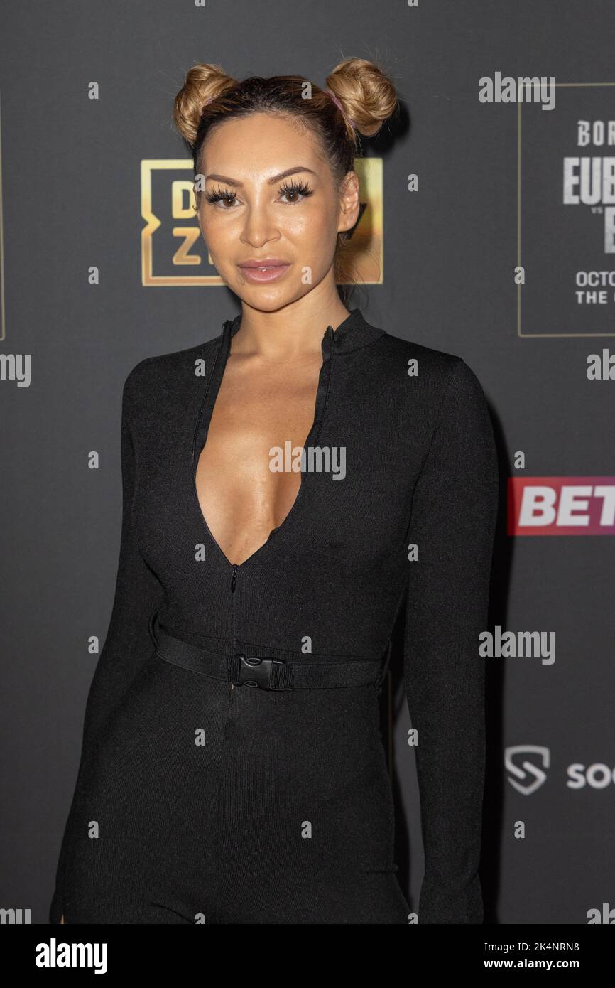 London, Großbritannien. 03. Oktober 2022. AJ Bunker nimmt an der Chris Eubank Jr gegen Conor Benn Matchroom und Wasserman Fight Week Launch Party in Outernet, London, Teil. (Foto: Phil Lewis/SOPA Images/Sipa USA) Quelle: SIPA USA/Alamy Live News Stockfoto