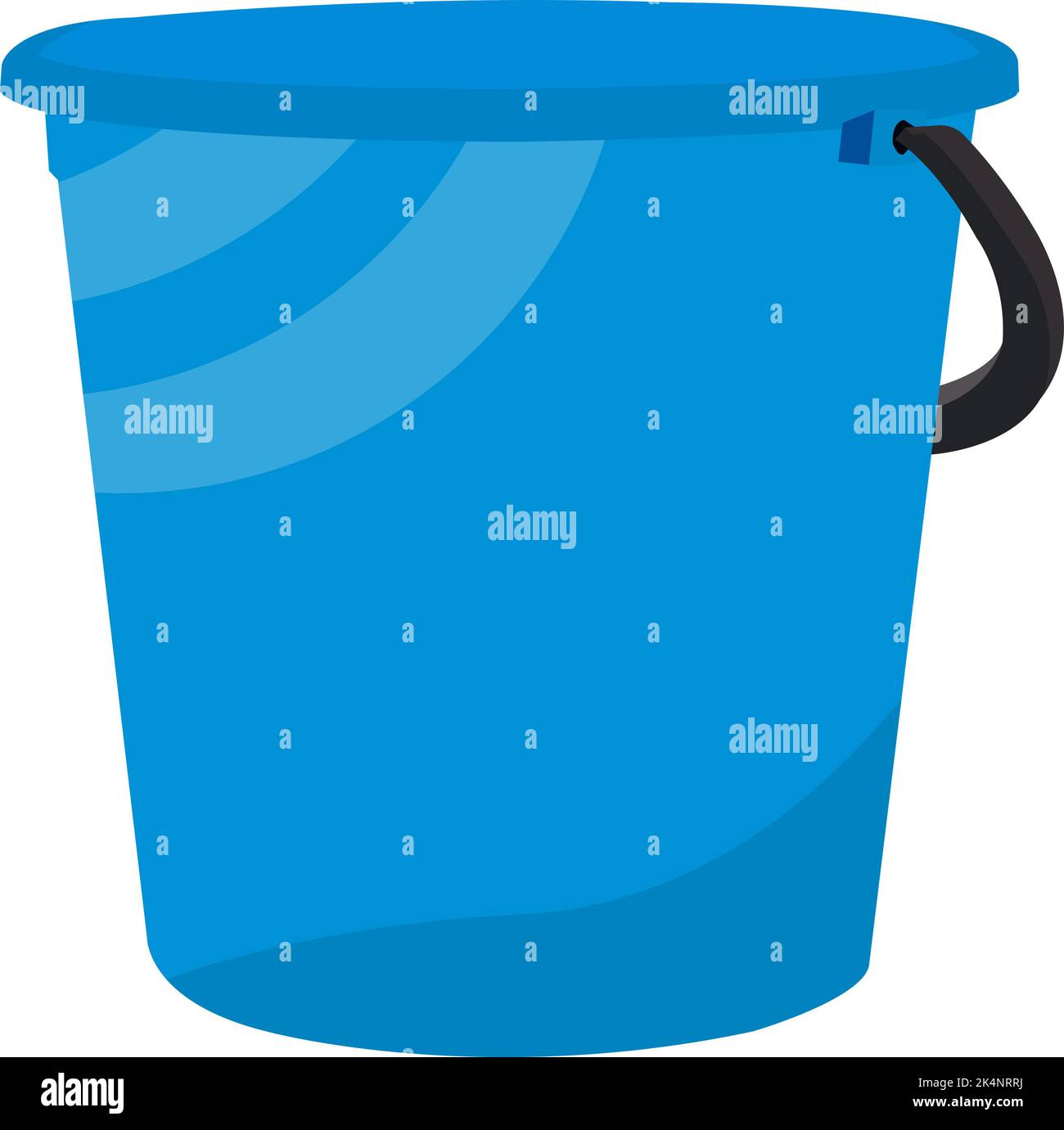 Blauer Eimer, Illustration, Vektor auf weißem Hintergrund. Stock Vektor Blauer Eimer, Illustration, Vektor auf weißem Hintergrund. Stock Vektor