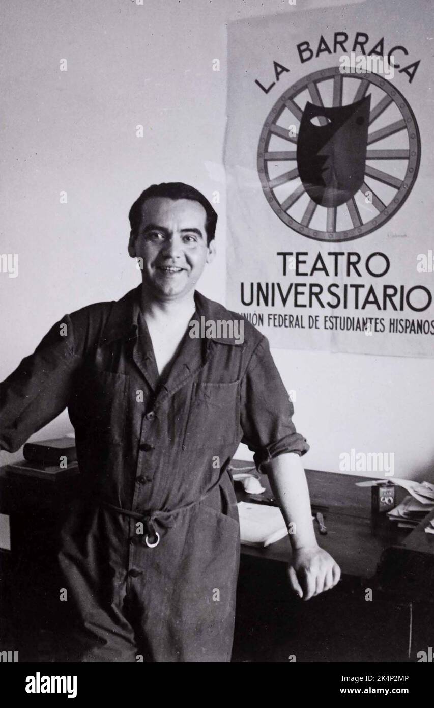 Federico del Sagrado Corazón de Jesús García Lorca (1898 – 1936), bekannt als Federico García Lorca, spanischer Dichter Stockfoto