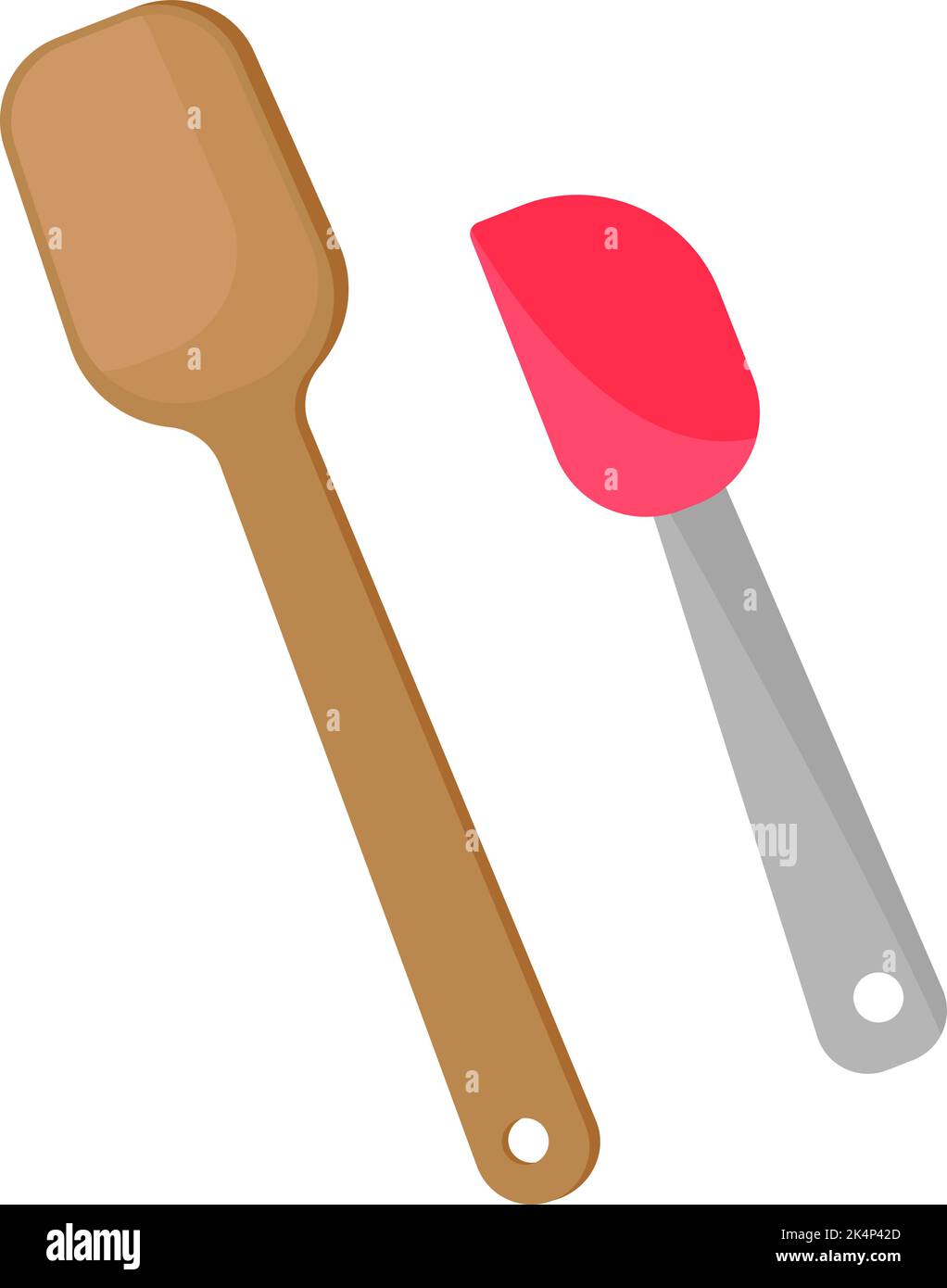 Kochwerkzeuge, Illustration, Vektor auf weißem Hintergrund. Stock Vektor