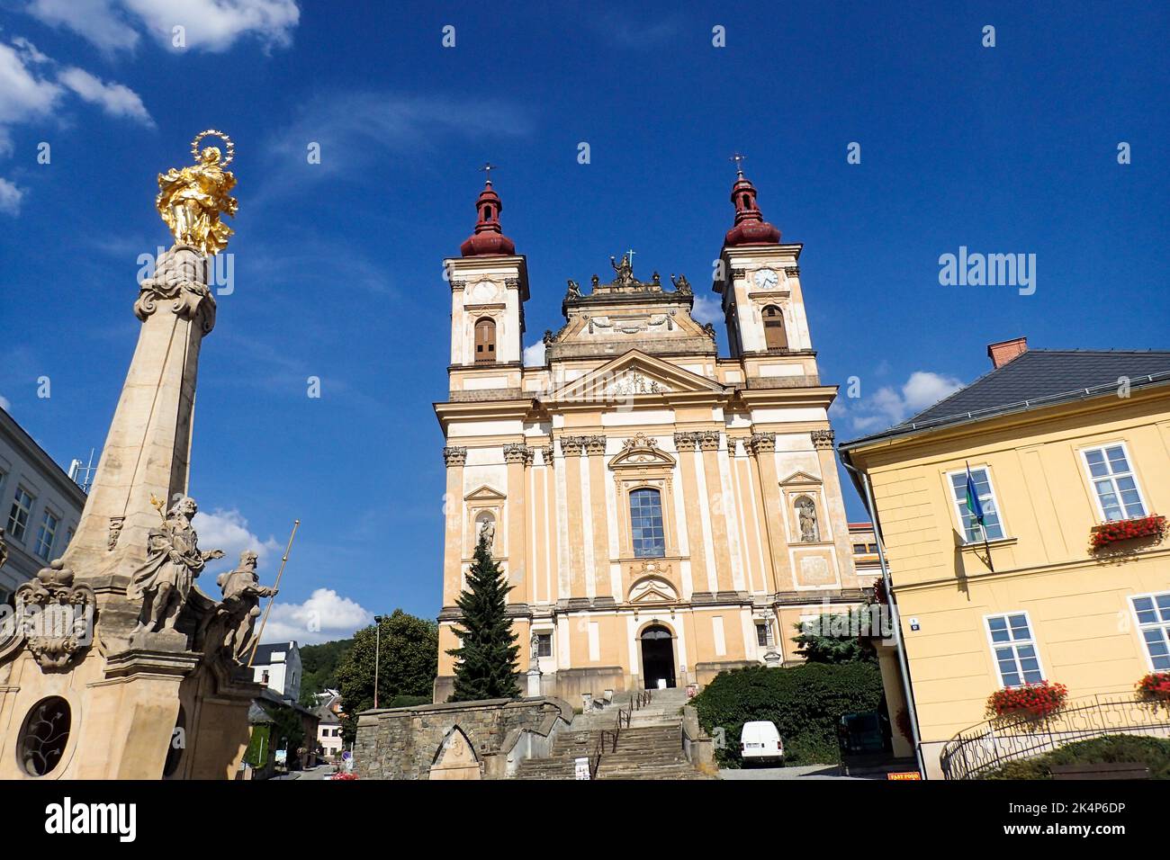 Sternberk, Tschechische Republik - 30. Juli 2018: Bilder der Stadt Stockfoto