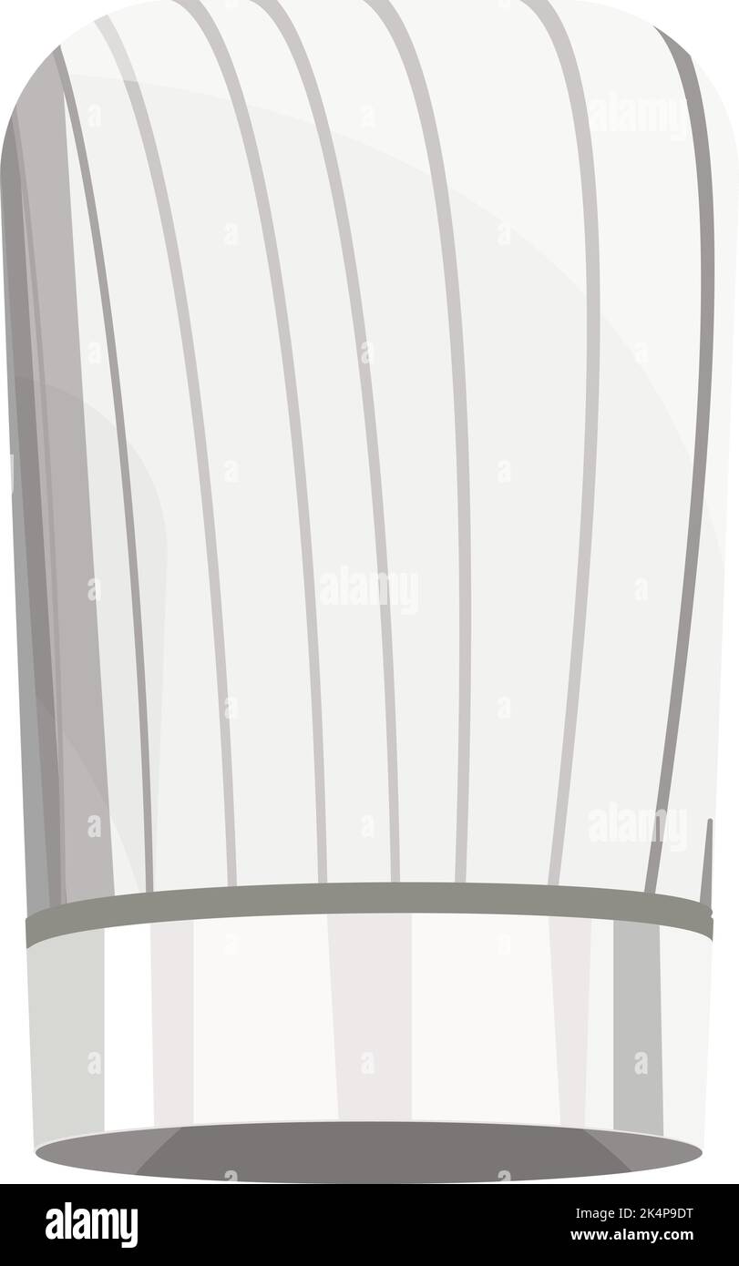 Chefs weißer Hut, Illustration, Vektor auf weißem Hintergrund. Stock Vektor