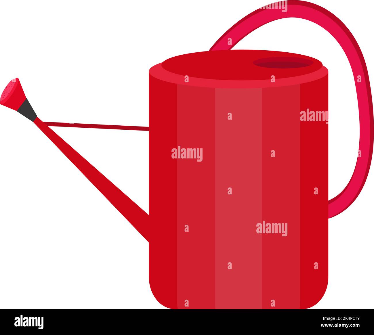 Roter Garten kann, Illustration, Vektor auf einem weißen Hintergrund. Stock Vektor
