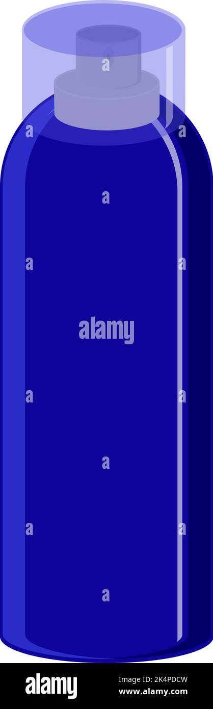 Blauer Haarspray, Illustration, Vektor auf weißem Hintergrund. Stock Vektor