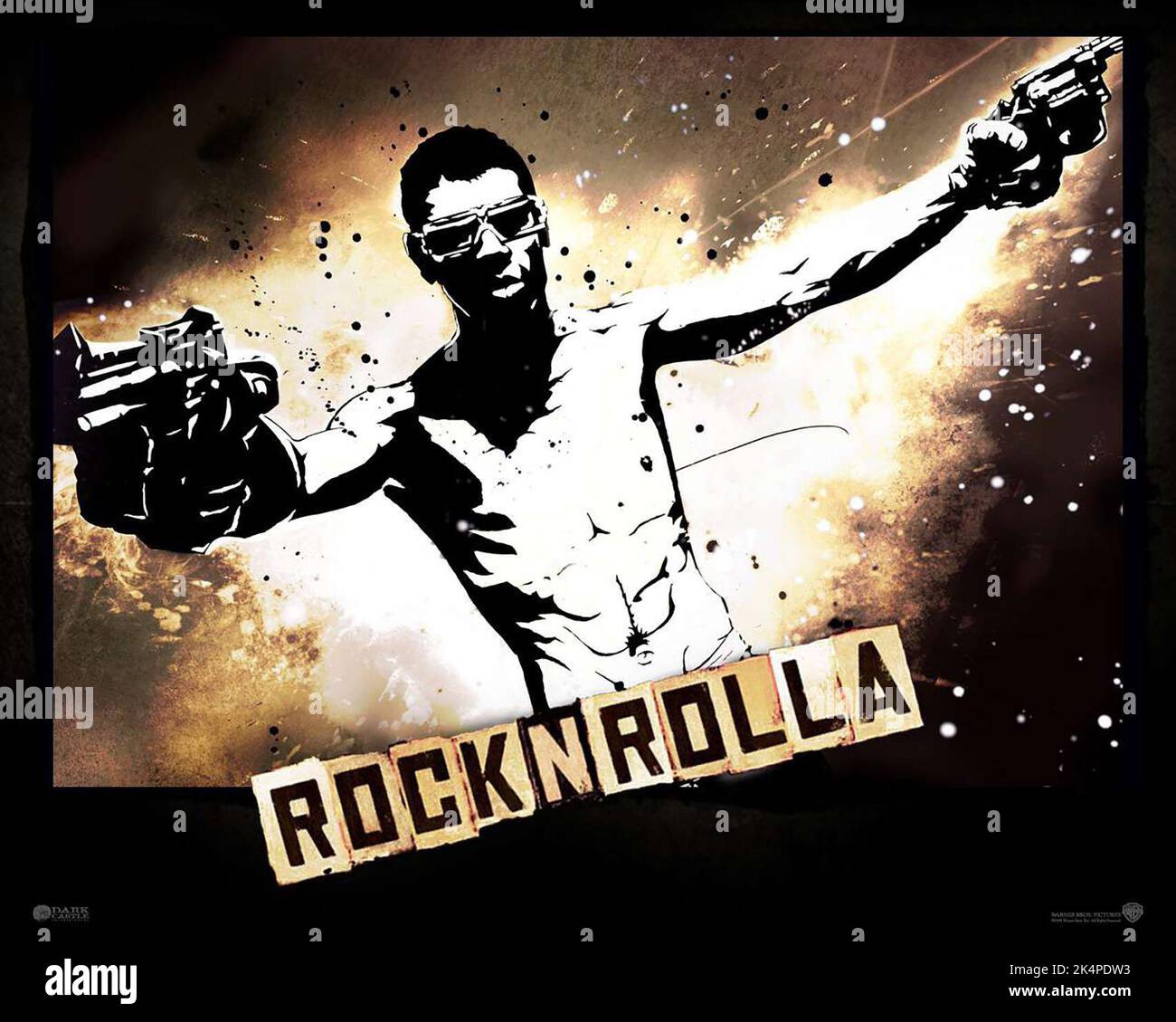 TOBY KEBBELL FILMPOSTER, ROCKNROLLA, 2008 Stockfoto