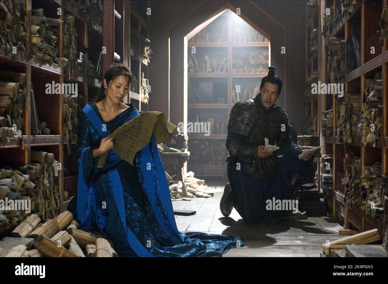 MICHELLE YEOH, RUSSELL WONG, Die Mumie: Das Grabmal des Drachenkaisers 2008 Stockfoto