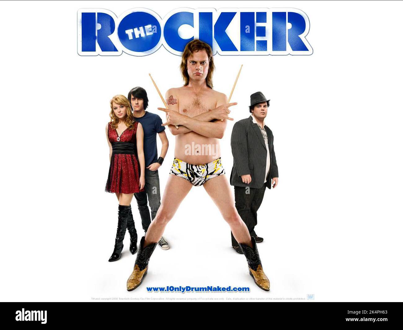 EMMA STONE, TEDDY GEIGER, RAINN WILSON, JOSH GAD, die Rocker, 2008 Stockfoto