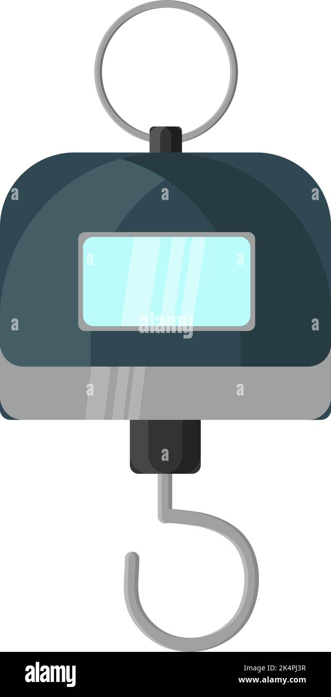 Schwere Waage, Illustration, Vektor auf weißem Hintergrund. Stock Vektor