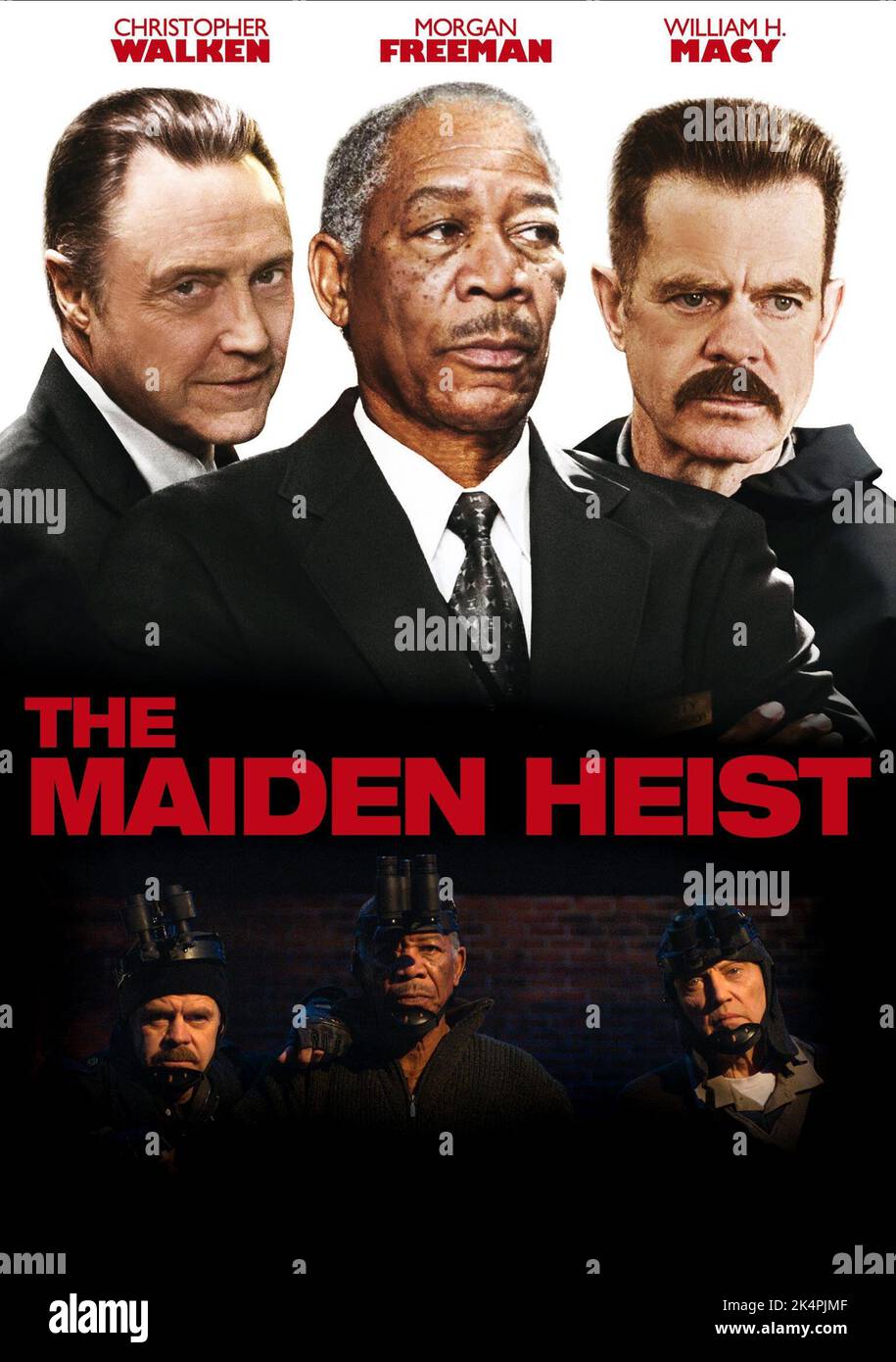 CHRISTOPHER WALKEN, Morgan Freeman, WILLIAM H.MACY, Plakat, DIE MAIDEN HEIST, 2008 Stockfoto