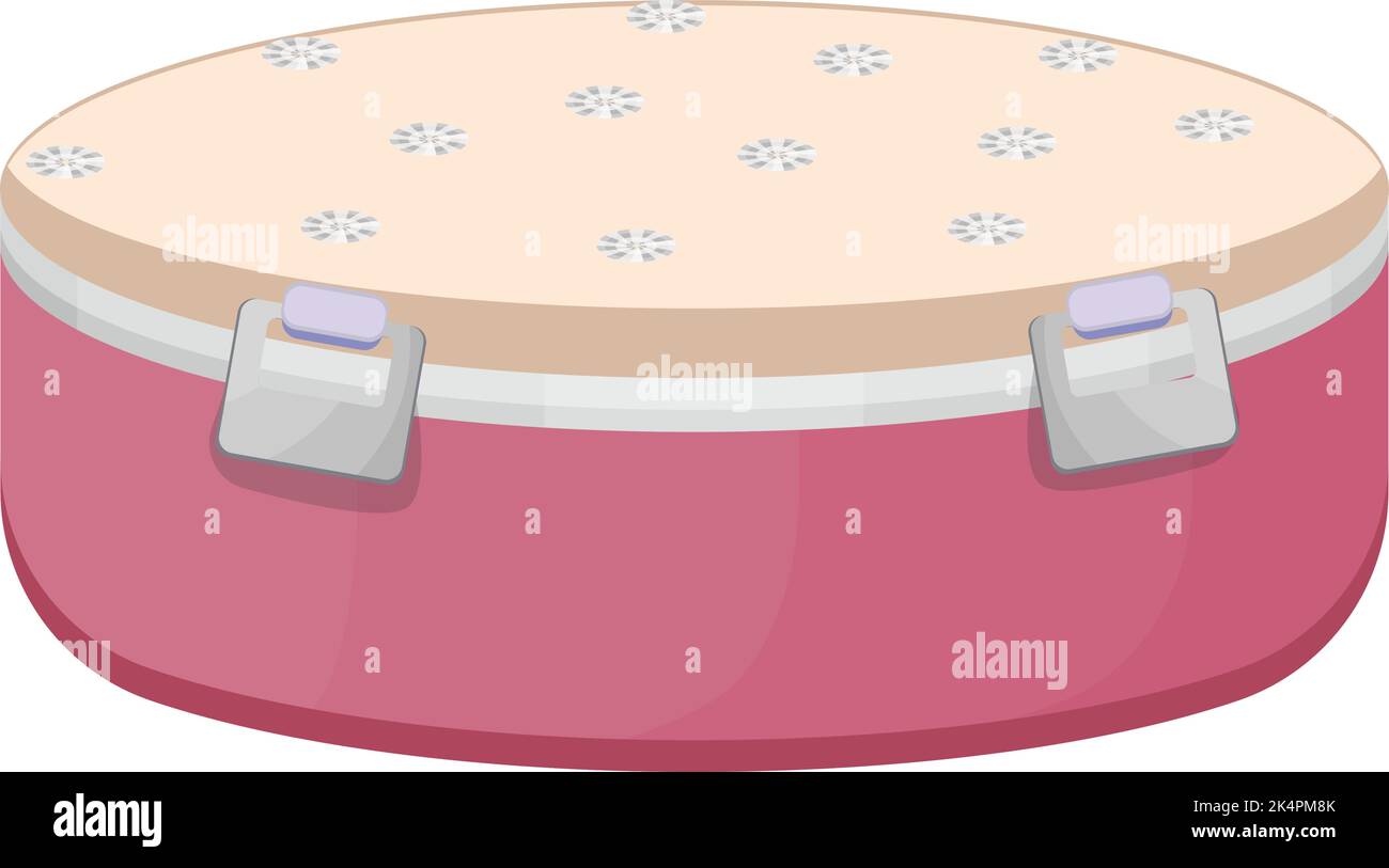 Tiffin-Box, Illustration, Vektor auf weißem Hintergrund. Stock Vektor