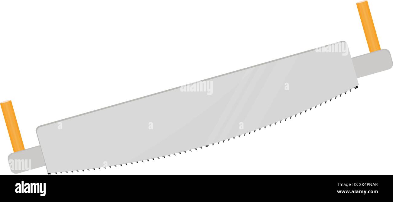 Zwei Mann sahen, Illustration, Vektor auf weißem Hintergrund. Stock Vektor