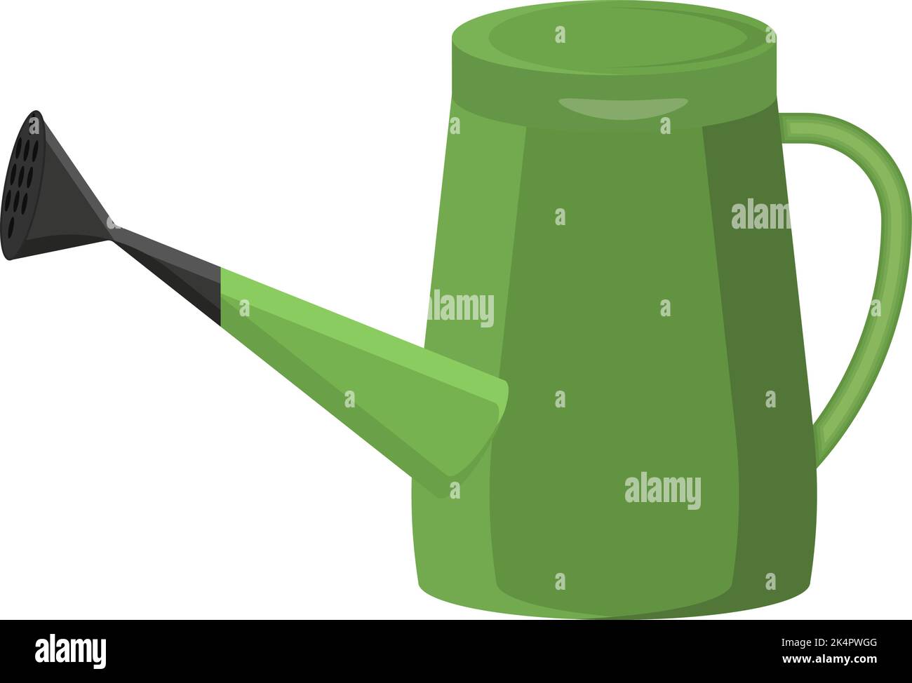 Garten kann, Illustration, Vektor auf einem weißen Hintergrund. Stock Vektor