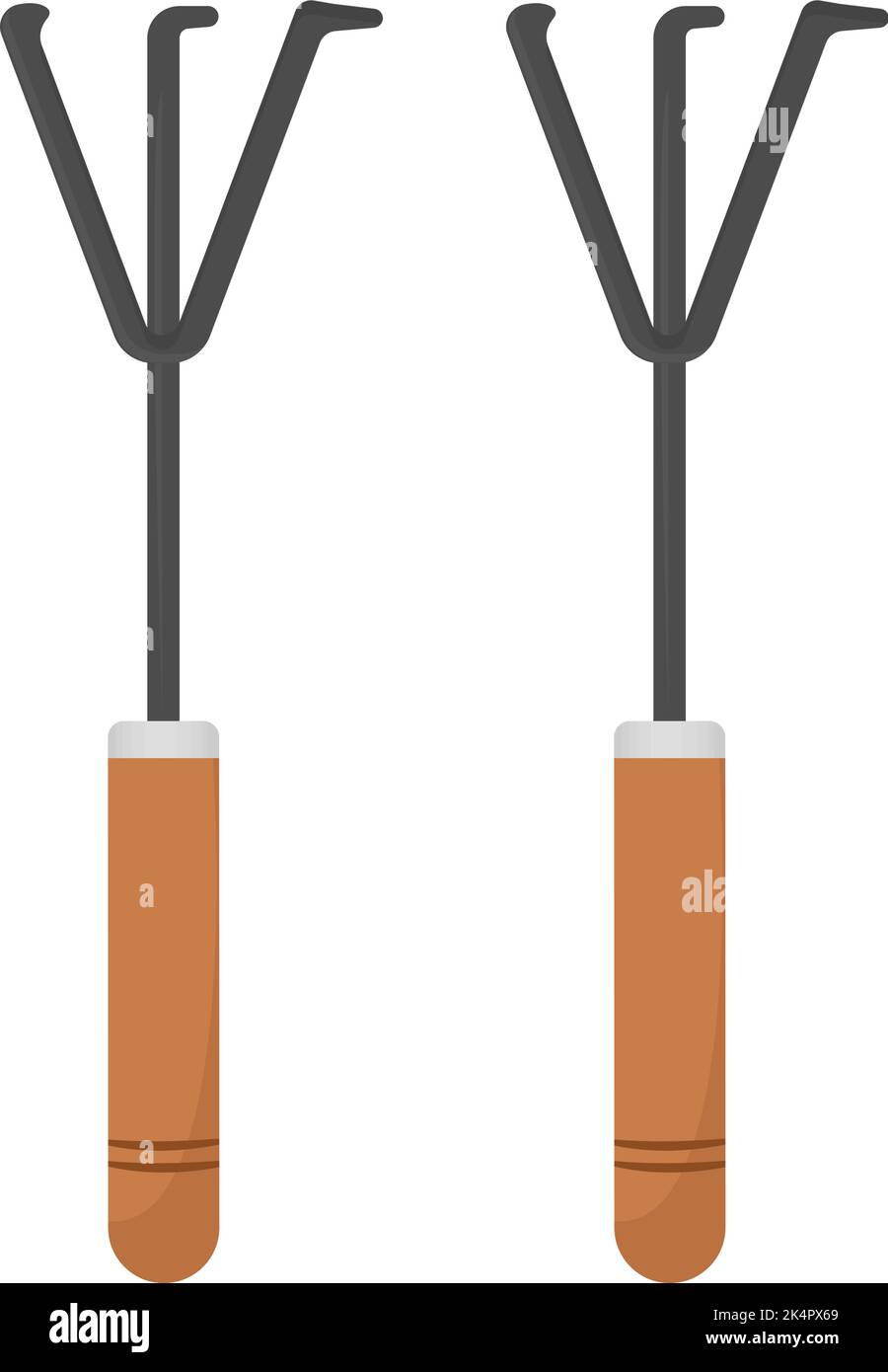 Handgrubber , Illustration, Vektor auf weißem Hintergrund. Stock Vektor