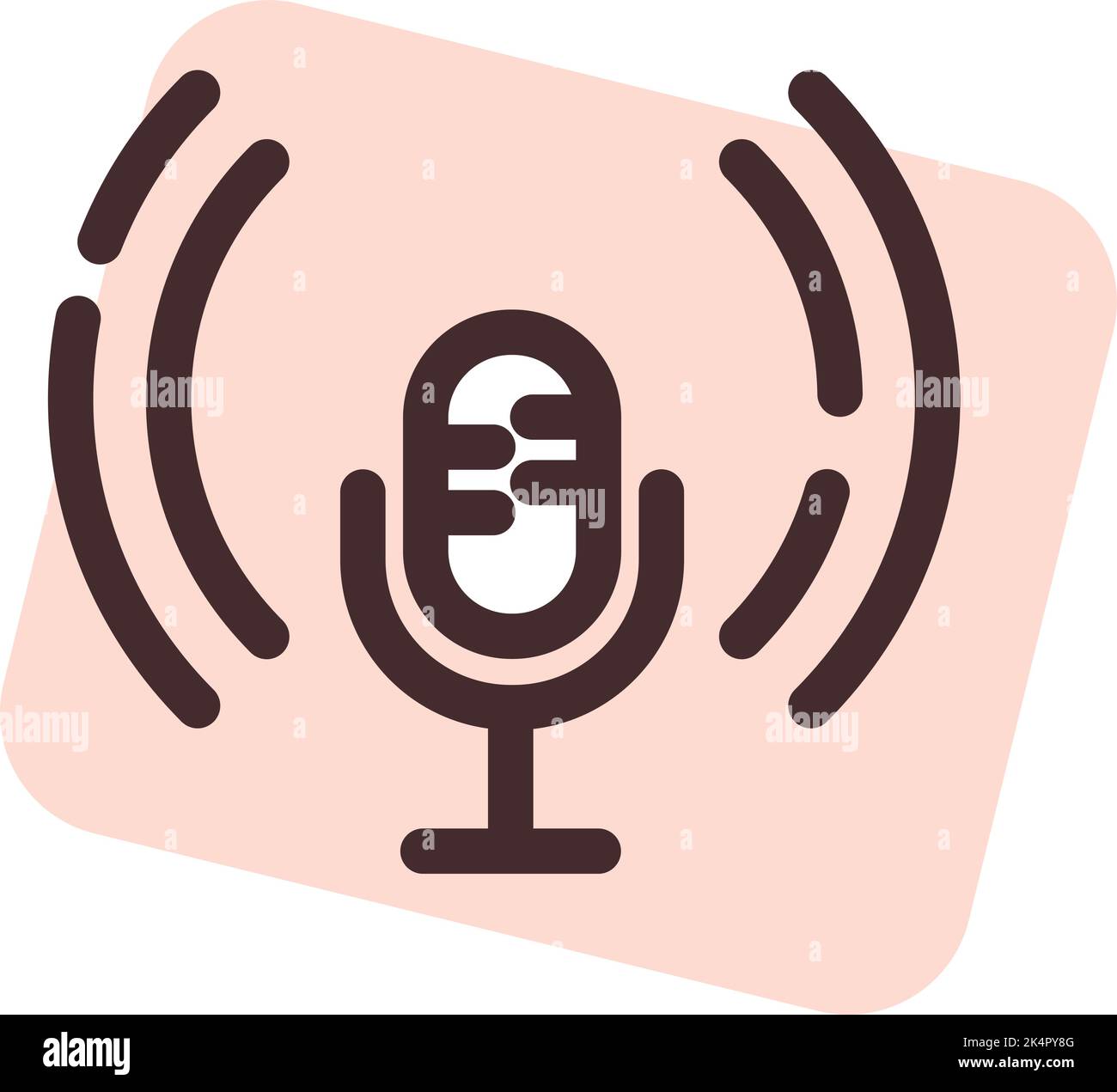 Lautsprecher, Illustration, Vektor auf weißem Hintergrund übertragen. Stock Vektor