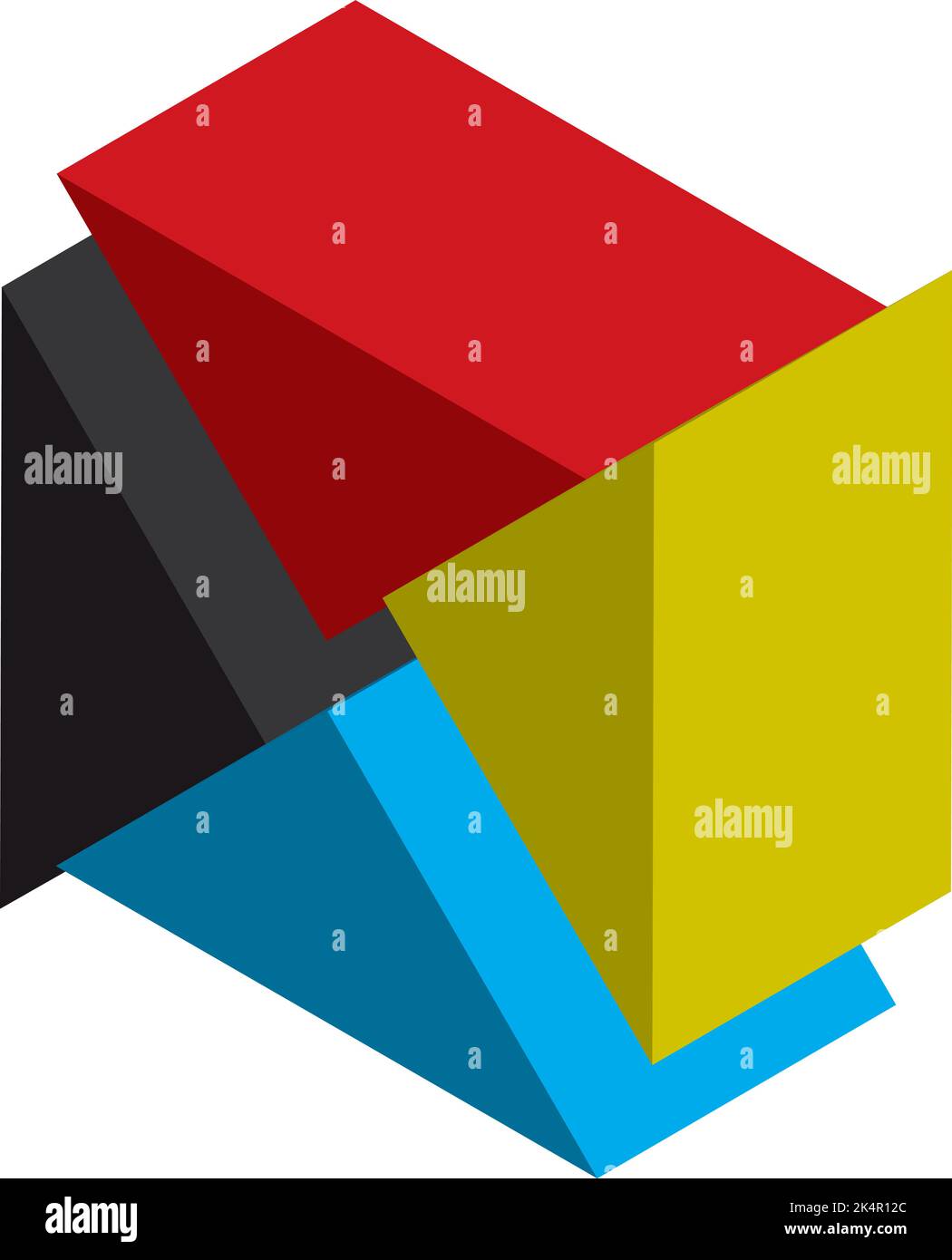 Quadratisches Diagramm, Illustration, Vektor auf weißem Hintergrund. Stock Vektor