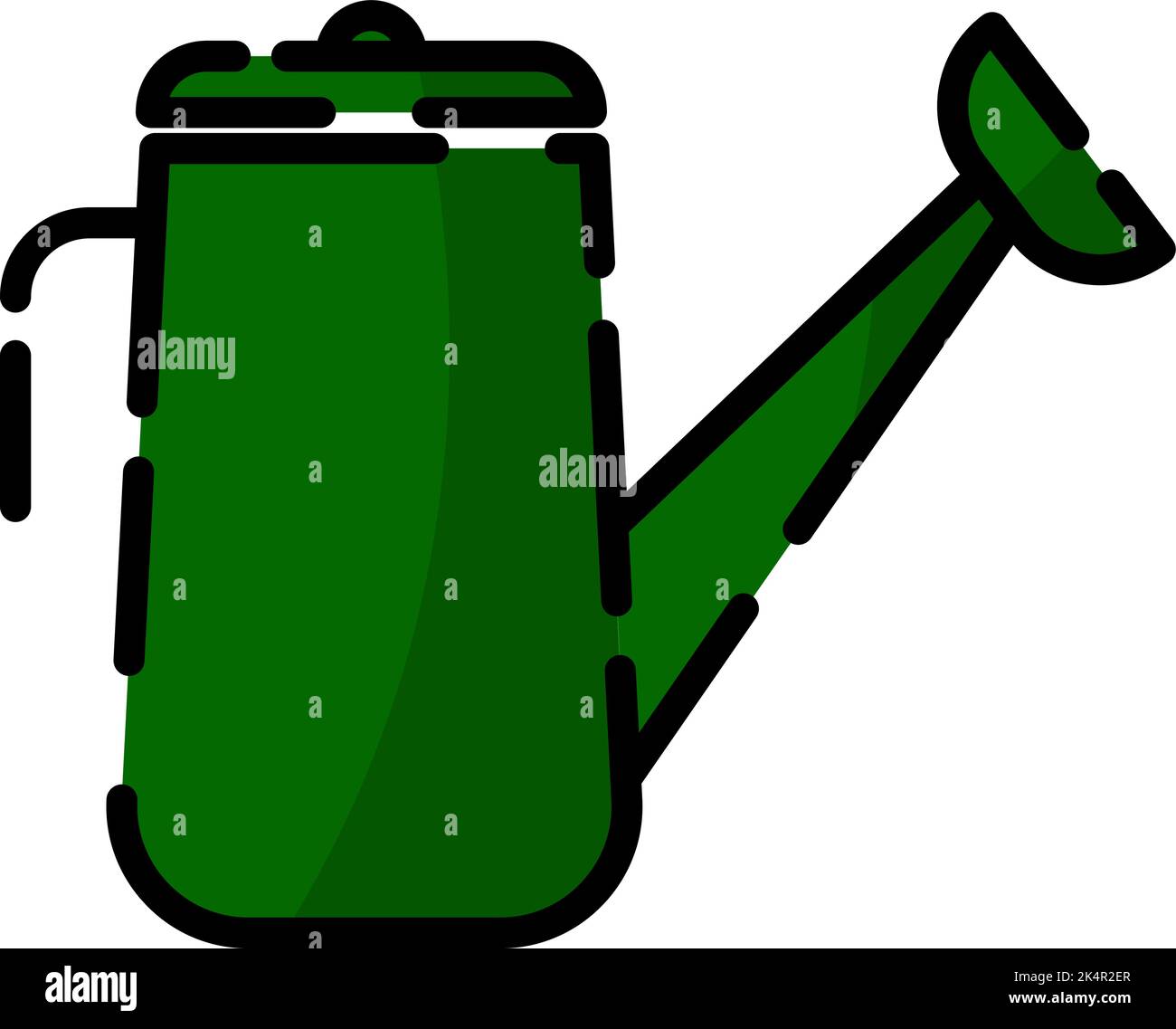 GartenwasserDose, Illustration, Vektor auf weißem Hintergrund. Stock Vektor