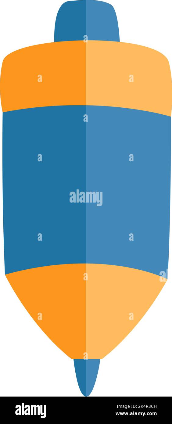 Schulstift, Illustration, Vektor auf weißem Hintergrund. Stock Vektor