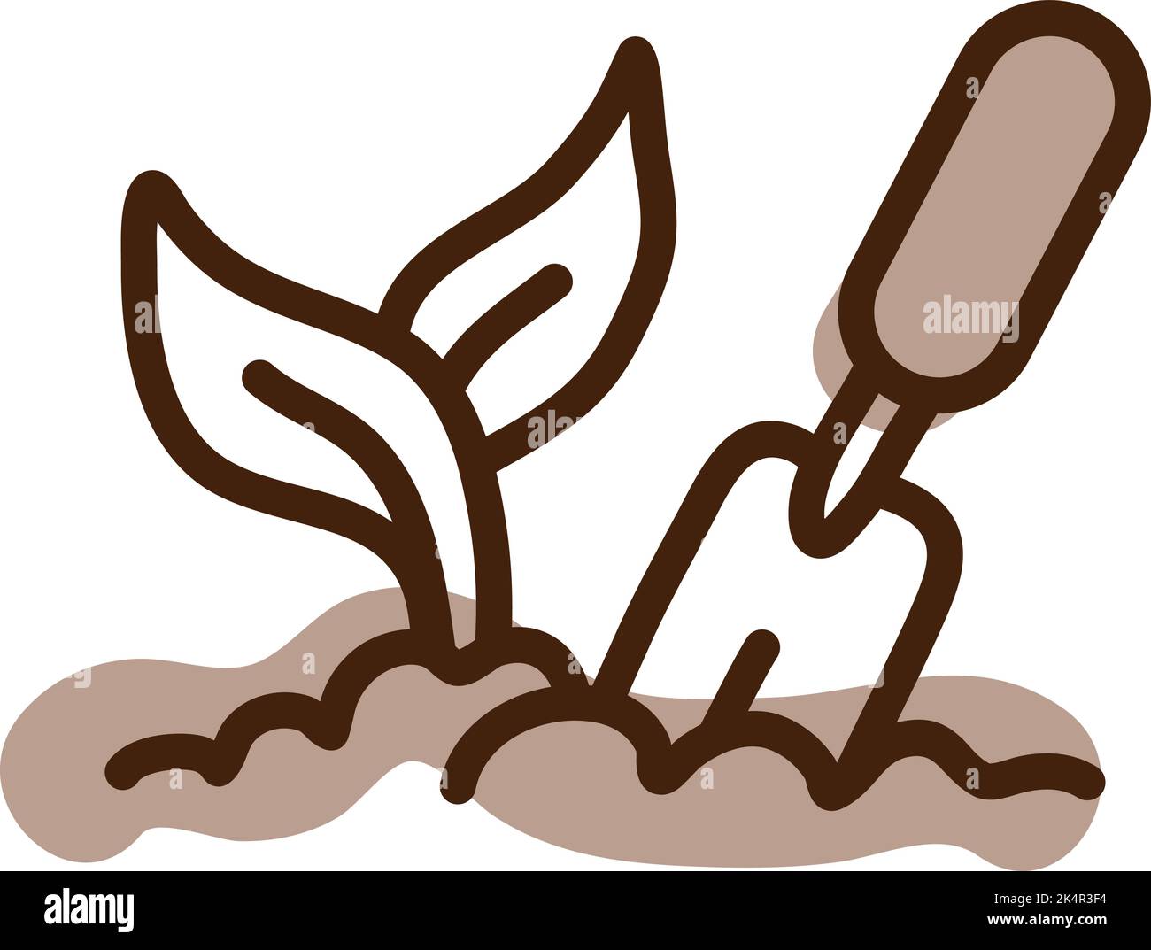 Gartenhobby, Illustration, Vektor auf weißem Hintergrund. Stock Vektor