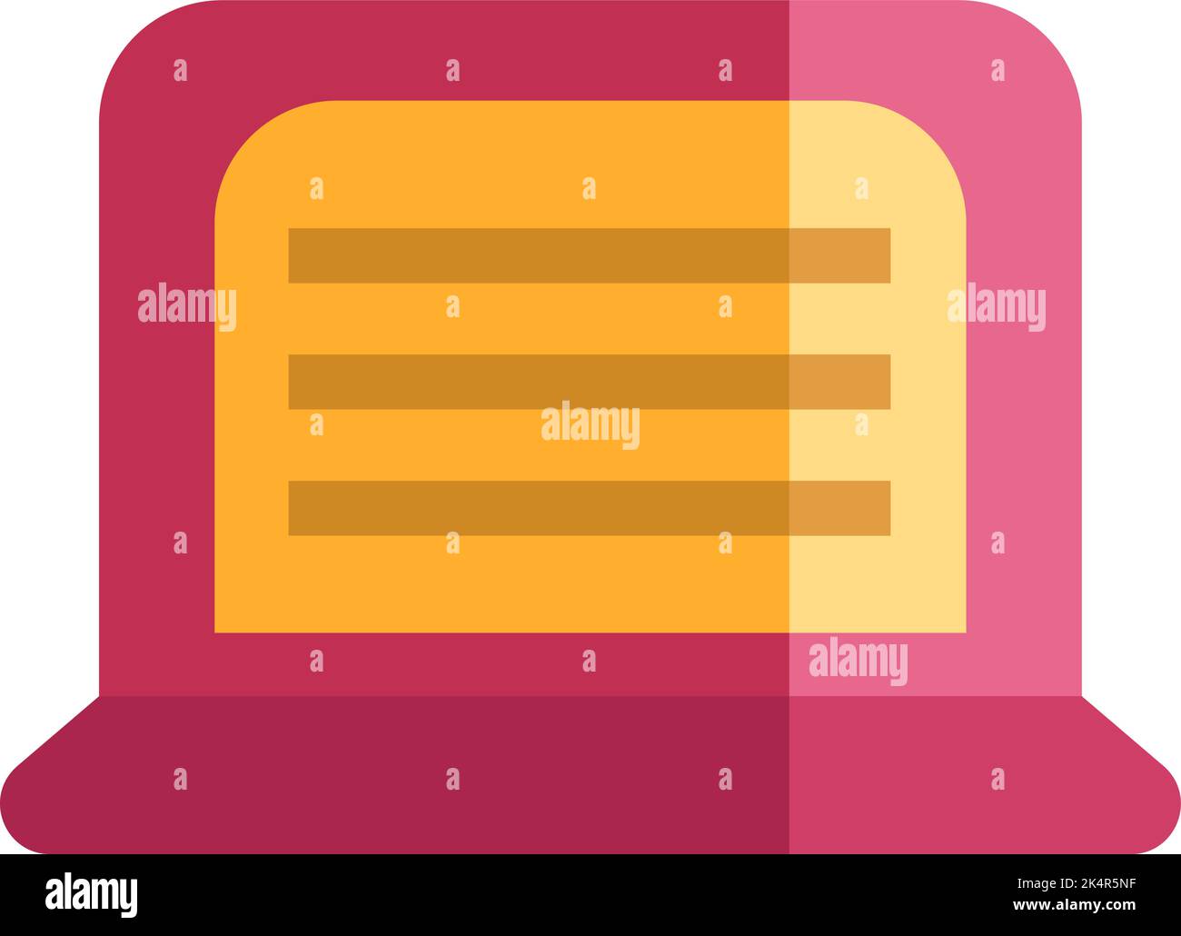 Literatur Laptop, Illustration, Vektor auf weißem Hintergrund. Stock Vektor