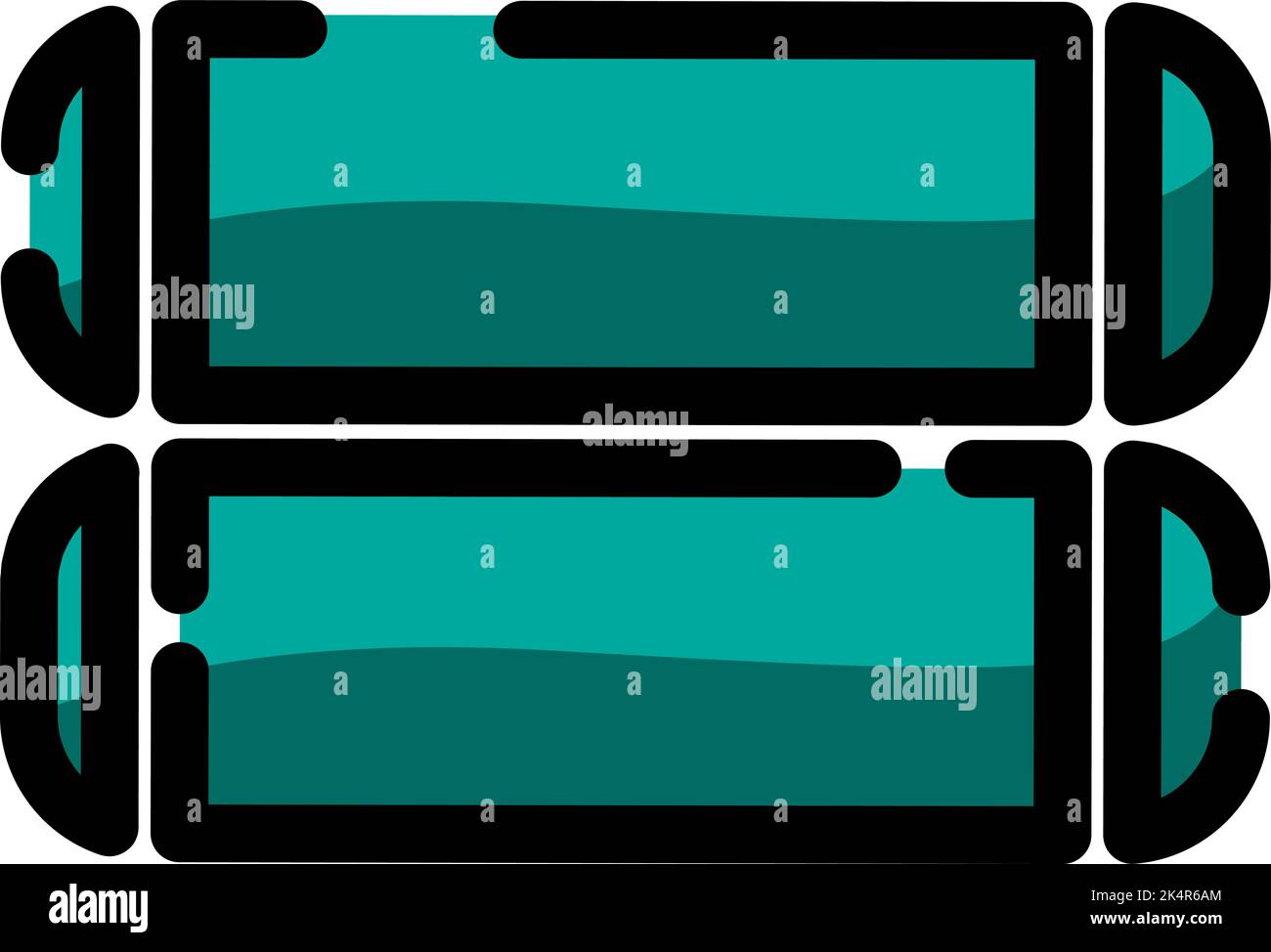 Mobiles eBook, Illustration, Vektor auf weißem Hintergrund. Stock Vektor