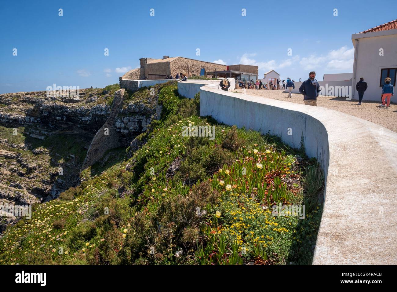 Cape St. Vincent Leuchtturm, in der Nähe von Sagres, Portugal Stockfoto