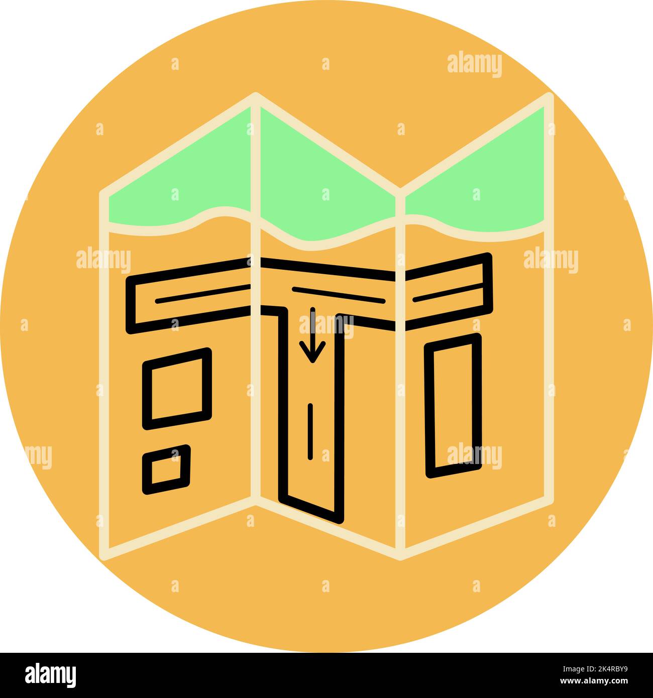 Urlaubskarte, Illustration, Vektor auf weißem Hintergrund. Stock Vektor