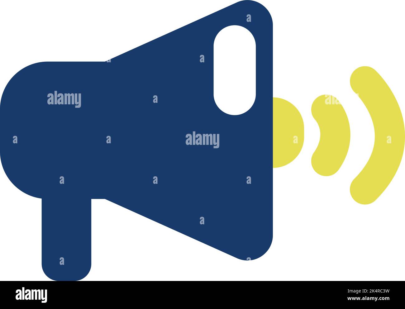 Nachrichten lauter Lautsprecher, Illustration, Vektor auf weißem Hintergrund. Stock Vektor