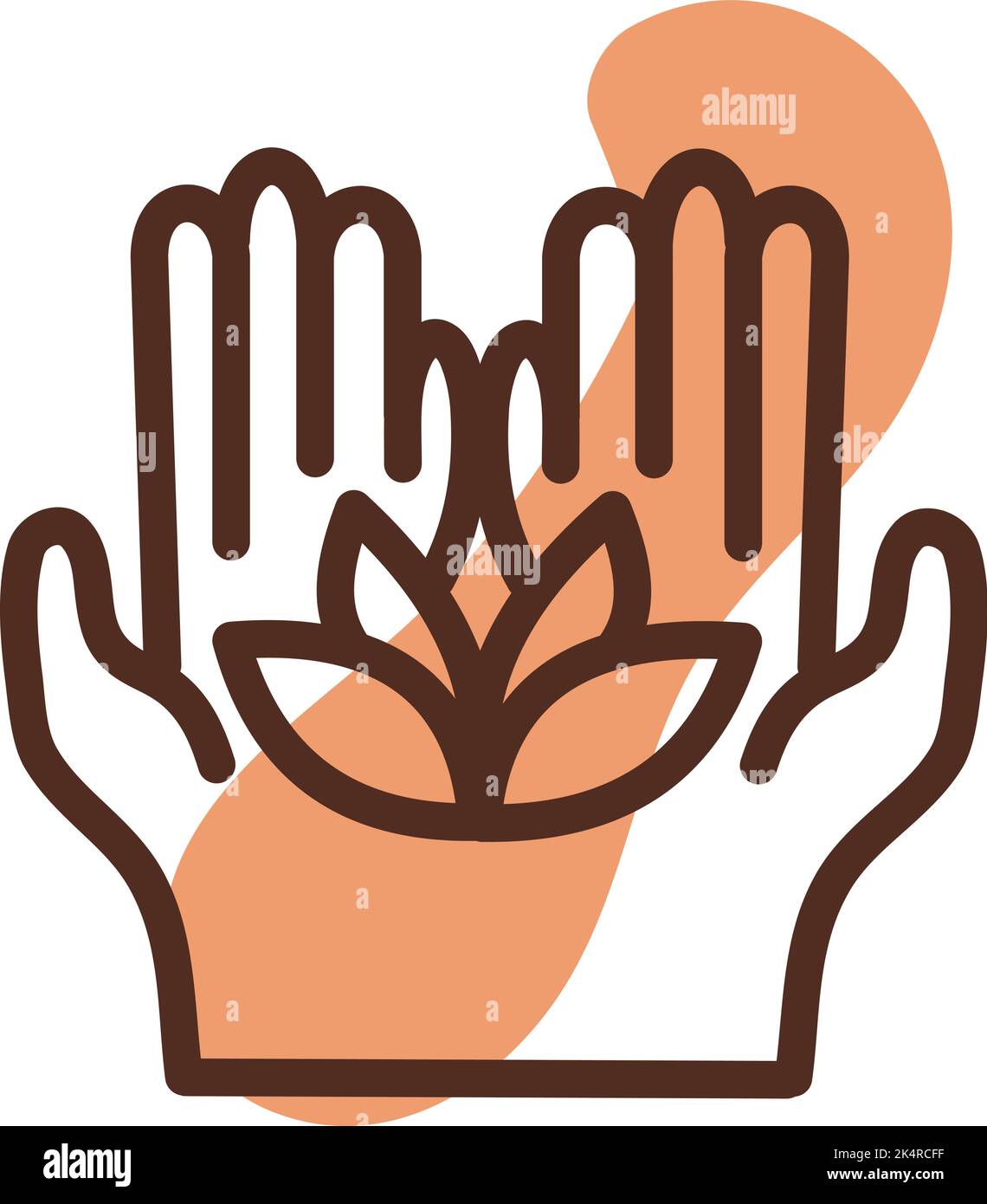 Kurblume, Illustration, Vektor auf weißem Hintergrund. Stock Vektor