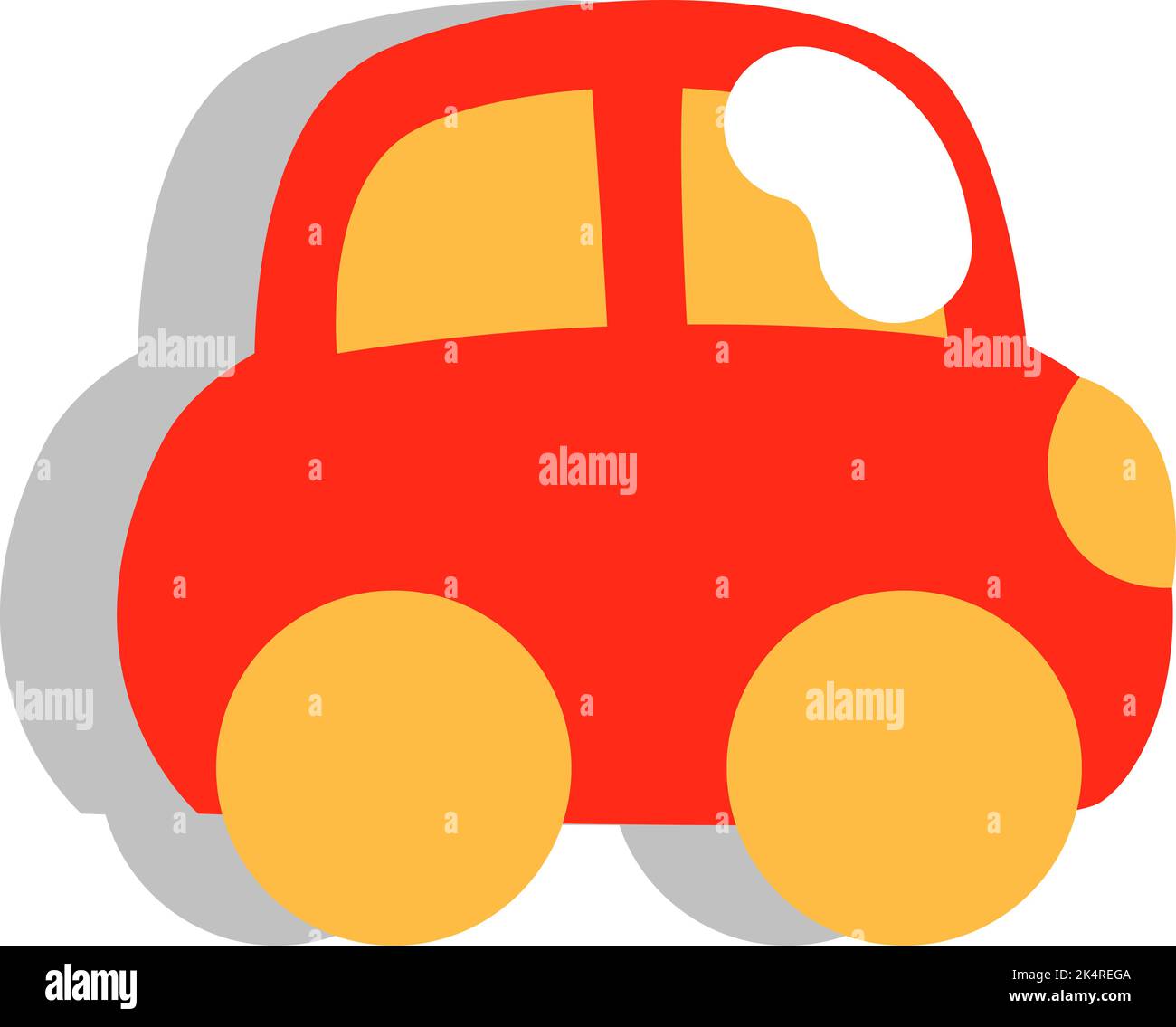Reisewagen, Illustration, Vektor auf weißem Hintergrund. Stock Vektor