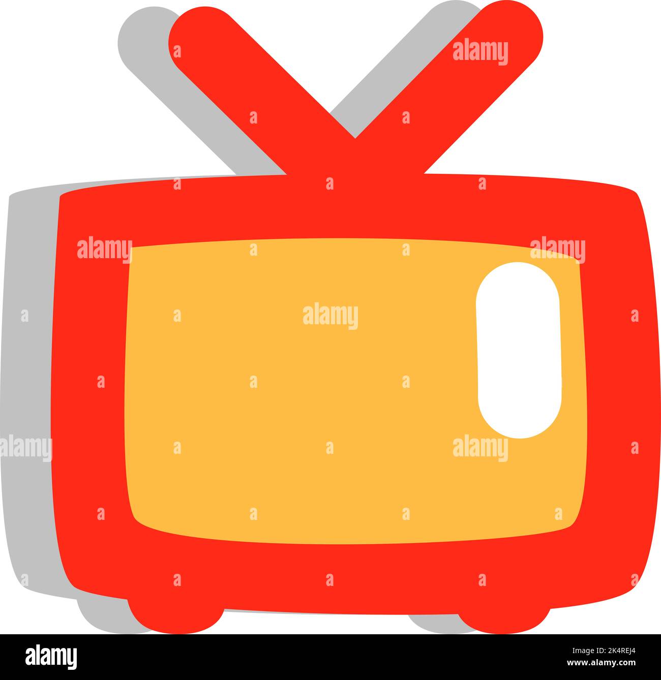 Reise-TV, Illustration, Vektor auf weißem Hintergrund. Stock Vektor